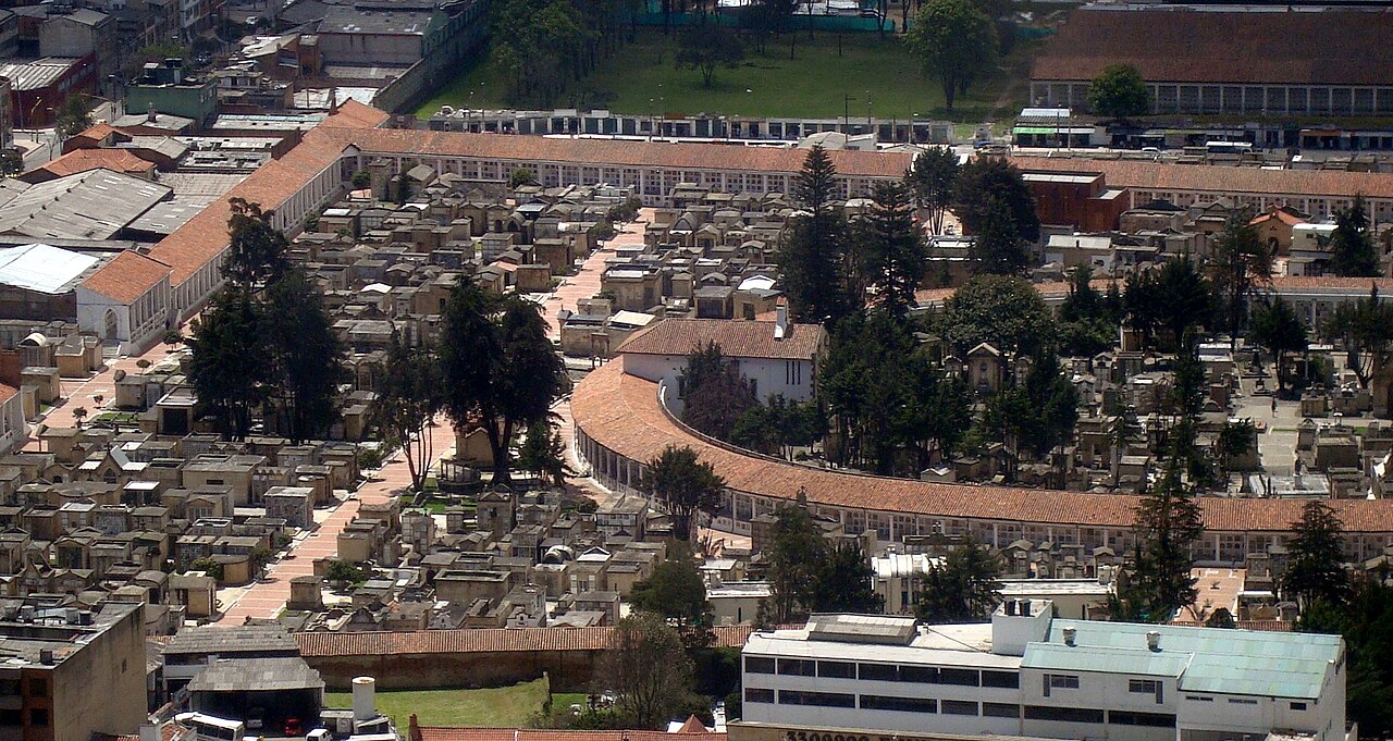Vista panorámica del Cementerio Central de Bogotá